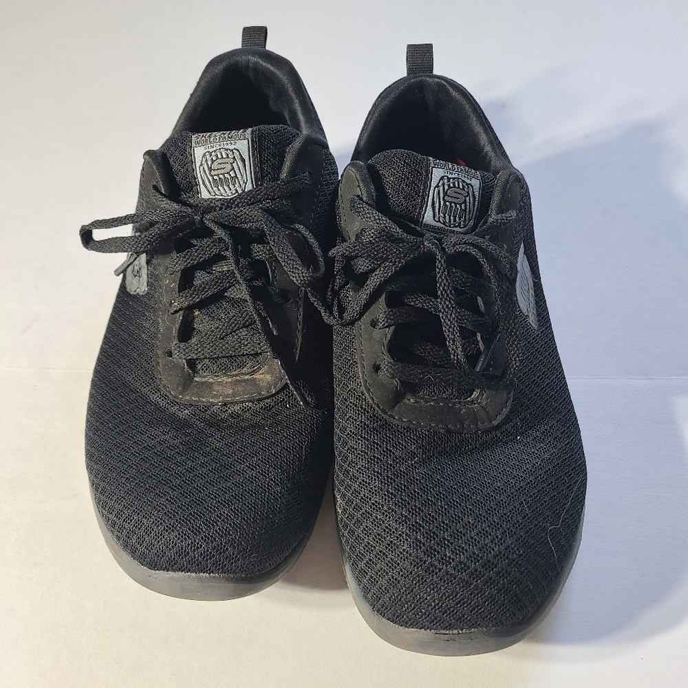 Skechers Work Wide Fit Slip Resistant Black Sneakers - Picture 6 of 10